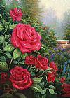 Thomas Kinkade A Perfect Red Rose painting